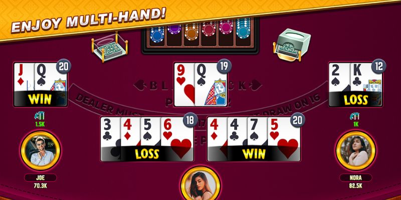 Quá trình rút thêm bài trong cách chơi Blackjack online